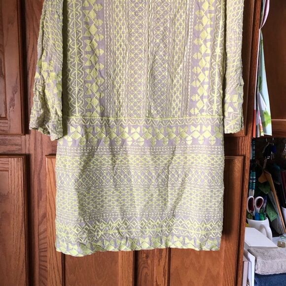 BCBGMAXAZRIA Milana Embroidered Wool Blend Mini Dress - L - Picture 11 of 15